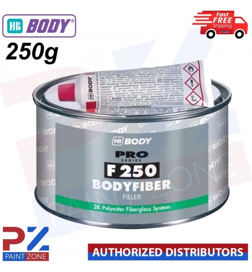HB Body Pro Series Bodyfiber Polyester Filler Fibreglass, Bridging Filler - 250g